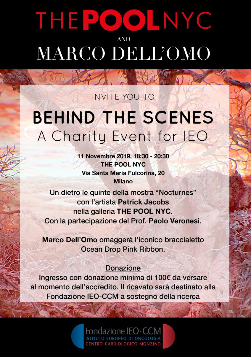 11 November, CHARITY EVENT for Istituto Europeo Oncologico IEO